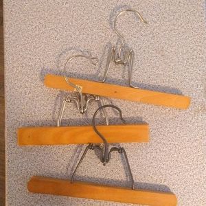 Vintage Wooden Clothes Hangers